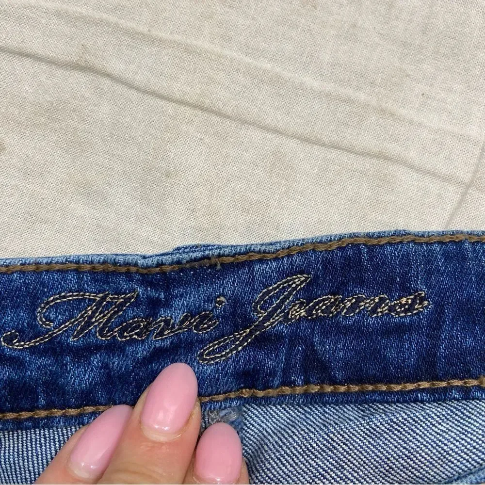 Ladies Mavi Alexa Mid-Rise Skinny‎ Jeans Slightly Distressed Size 27